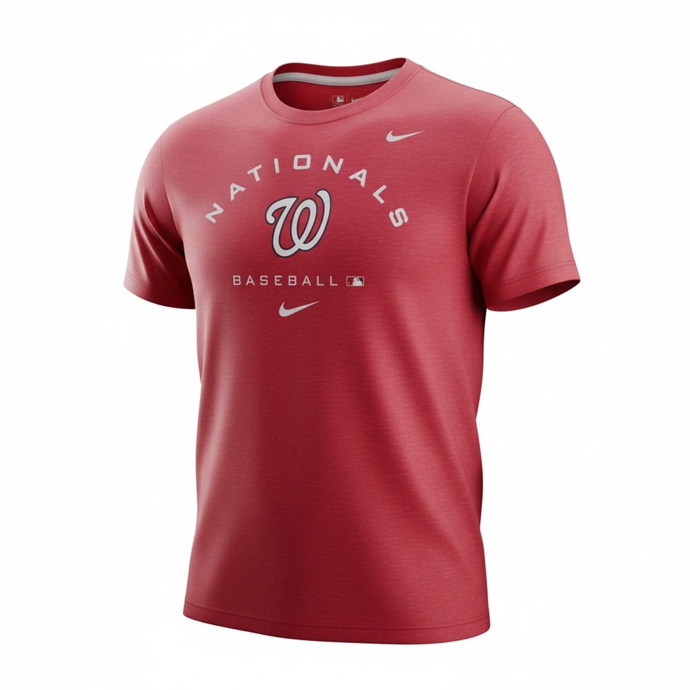 Nike Tee DriFit Nationals Red Short Sleeve Tee